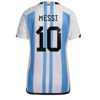 Billiga Argentina Lionel Messi #10 Hemma fotbollskläder Dam VM 2022 Kortärmad